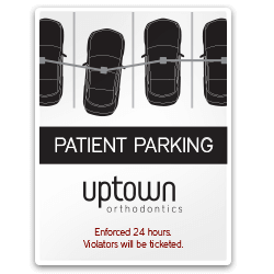 Uptown Parking Sign