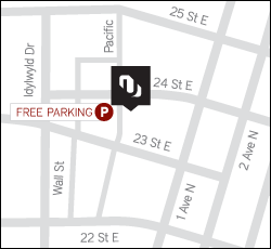 Uptown Saskatoon Central Location Map